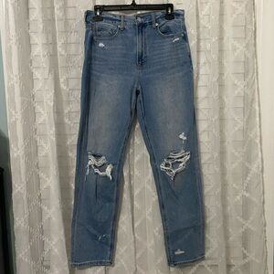 American Eagle Distressed Mom Jeans